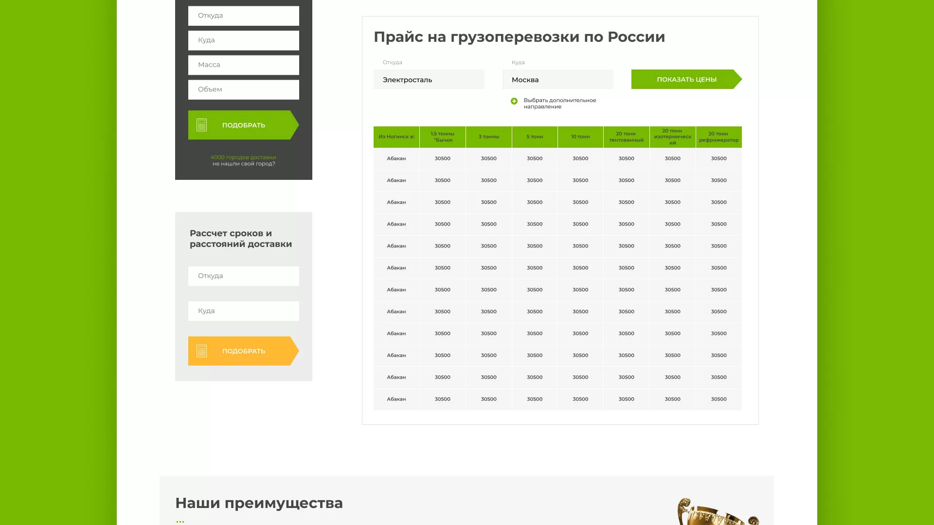 Разработка логотипа и сайта компании «Инком-Логистика» в Александровске-Сахалинском